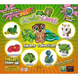 SqwishLand Giant Swamp Double-Sided Printed Display (8" x 9")
