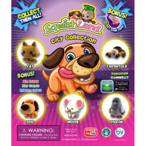 SqwishLand City Double-Sided Printed Display (6" x 5")