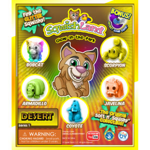 SqwishLand Glow Desert Double-Sided Printed Display (6" x 5")
