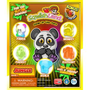 SqwishLand Glow Jungle Double-Sided Printed Display (6" x 5")