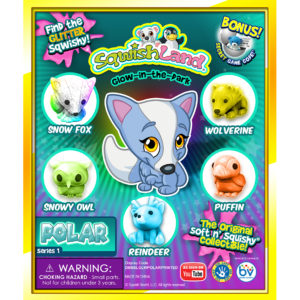 SqwishLand Glow Polar Double-Sided Printed Display (6" x 5")