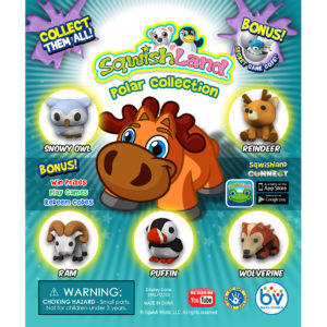 SqwishLand Polar Double-Sided Printed Display (6" x 5")