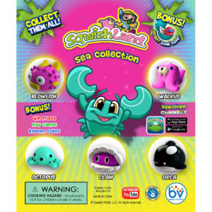 SqwishLand Sea Double-Sided Printed Display (6" x 5")