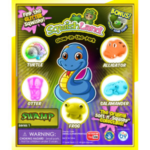 SqwishLand Glow Swamp Double-Sided Printed Display (6" x 5")