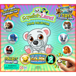 SqwishLand Premium Polar - Double-Sided Printed Display (8" x 9")