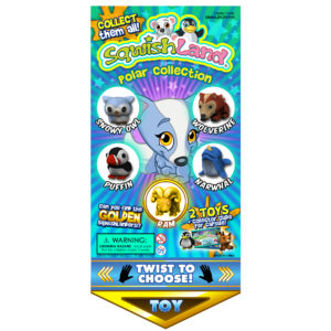 SqwishLand Premium Polar - Tubz Tower Display (3.125" x 6.75")