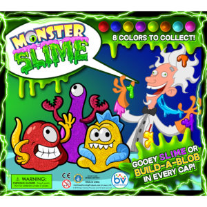 Monster Slime Double-Sided Printed Display  (8″ x 9″)