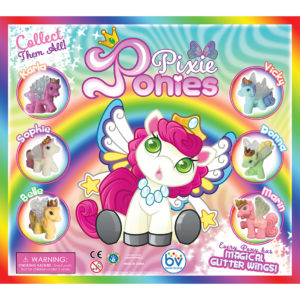 Pixie Ponies Double-Sided Printed Display (8" x 9")