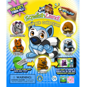 SqwishLand Outback Double-Sided Printed Display (6" x 5")