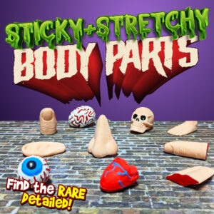 2" Sticky and Stretchy Body Parts (250 pcs)