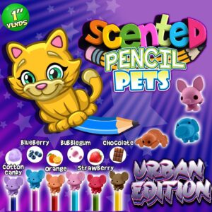 1" Scented Pencil Pets: Urban Edition (250 pcs)